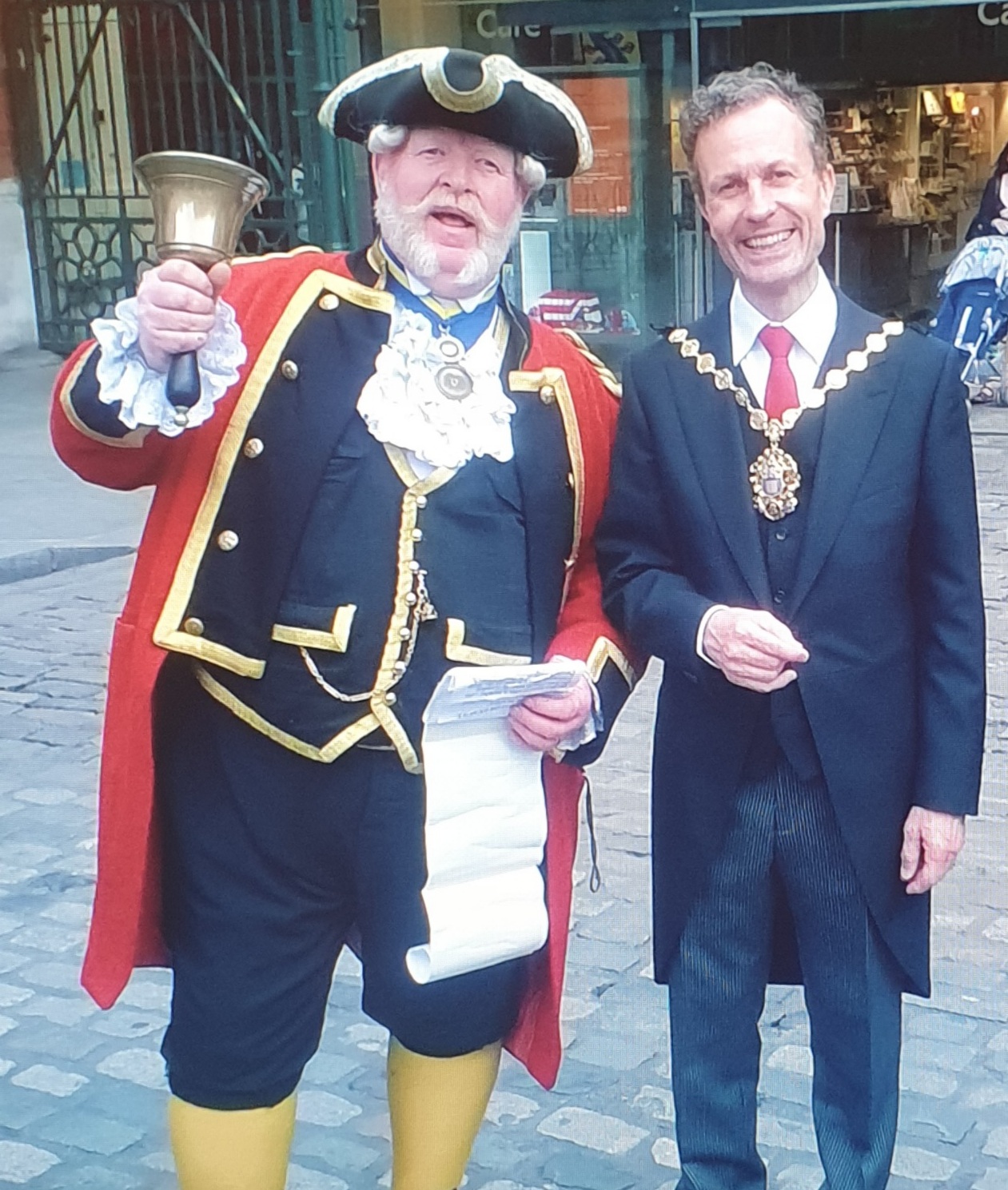 Town Crier of London borough Alan Myatt of Gloucestershire